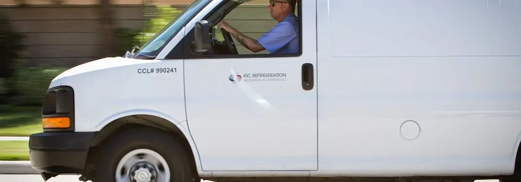 KIC Refrigeration service vehicle serving Bothell West area
